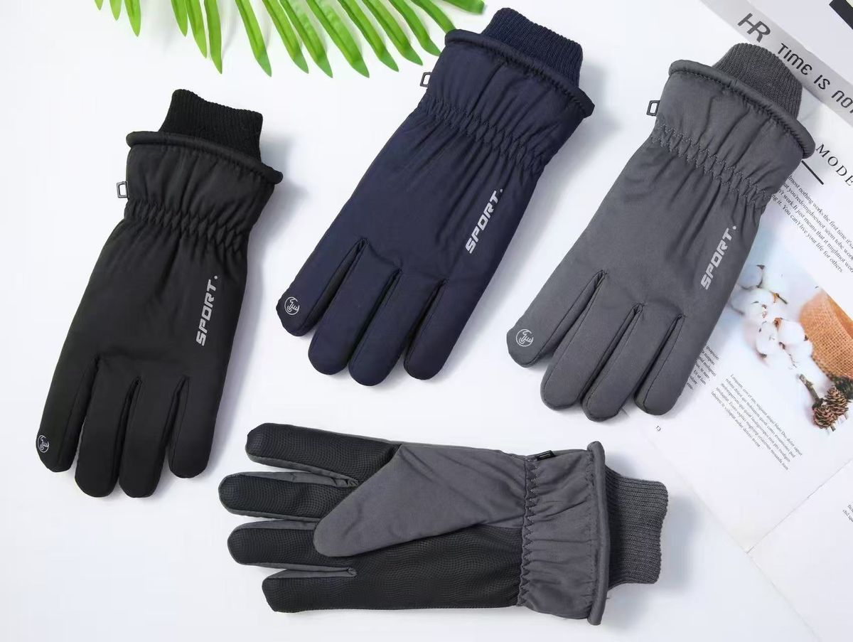 Ski Gloves For Men And Women, Fleece-Lined, Warm, Outdoor Electric Bike, Cold-Proof, Windproof, Waterproof, Touchscreen,_desvips.com
