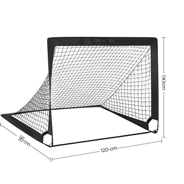 Kids Pop-Up Soccer Goal - Portable Foldable Football Net With Carry Bag For Indoor/Outdoor Training_desvips.com