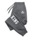 Autumn Winter Jogger Men's Sports Trousers KING Elastic Waist Casual Pants_desvips.com