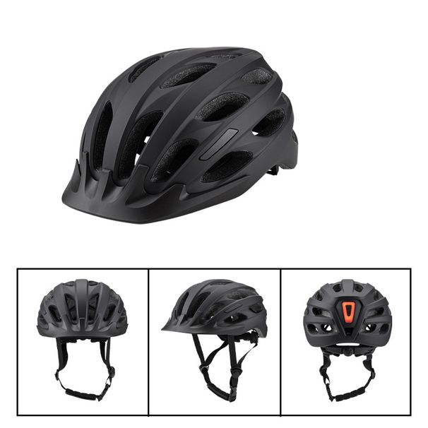 Road Bike Helmet With LED Visor - Lightweight One-Piece Cycling Helmet For Commuting & Sports Riding_desvips.com
