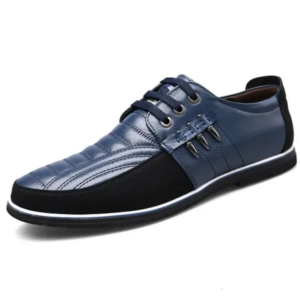 Sneakers Fashion Brand Classic Lace Up Casual Loafers Pu Leather Black Breathable Business Men Shoes Big Size Ddmysaturn_desvips.com