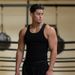 YOUNGLA American Style Summer Knitted Ice Silk Ribbed Fitness Sports Casual Slim Fit Men's Tank Top_desvips.com