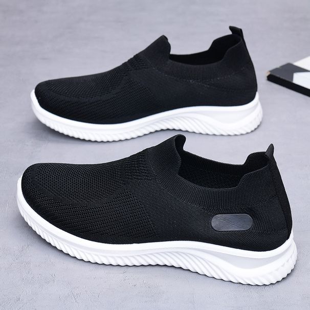 One-pedal Men's Casual Shoes Sports Shoes Soft Sole Non-slip Breathable Old Beijing Cloth Shoes Men's Shoes_desvips.com