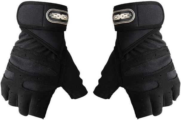 Cycling Fingerless Gloves Half Finger Sports Gloves_desvips.com