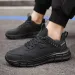 Mens Outdoor Comfortable Versatile Hiking Shoe Black Dirt Resistant Fashionable Minimalist Non Slip Jogging Walking_desvips.com