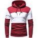 Men's Clothing Spring and Autumn New Men's Clothing Splicing Contrast Color Sweatshirt_desvips.com