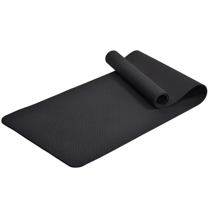 Tpe Non-slip Monochrome Two-color Yoga Mat Thickened Odorless Sports Mat Explosion-proof Beginner Sports Fitness Mat_desvips.com
