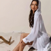 2025 New Cross-Border Beach Fashion Jacket Casual Vacation Solid Color Pullover Bikini Swimsuit Cover-Up Sun Protection_desvips.com
