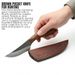SZCO Full Tang Hunting Knife With 4.75 Inch Stainless Steel Drop Point Blade, Burlwood Handle, And Sheath - Brown Pocket Knife For Hunting, Cutting, A_desvips.com
