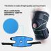 Spring Loaded Knee Brace With Compression Straps For Basketball, Hiking, Cycling, And Running; Breathable And Cooling Fabric Leg Support._desvips.com