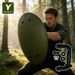 YUOUY Durable Round Riot Control Shield With Ergonomic Handle_desvips.com