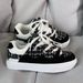 Campus New Black And White Couple Bread Fragrance Flip Skate Shoes Fur Canvas Style Niche Design Patchwork Unisex_desvips.com