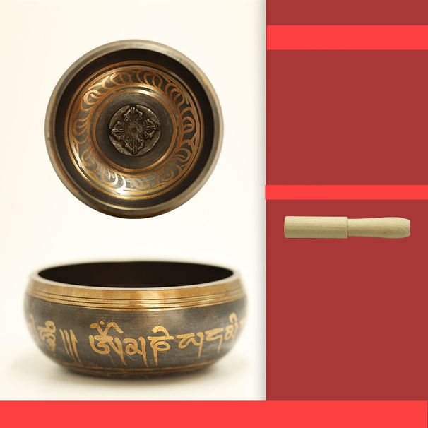 Nepal Singing Bowl Handmade Bowl Hand-Hammered Tibetan Singing Bowl Set - Stress Relief, Chakra Balancing & Meditation Tool_desvips.com