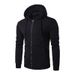 Men's Clothing warm sweatshirt hooded zipper sweatshirt men's slim sports casual sweatshirt_desvips.com