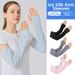 Thin Sun Protection Ice Sleeves For Men Loose Elastic Lycra Silk UV Protection Breathable Outdoor Cycling Sleeves_desvips.com
