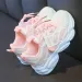 Big Girls Mesh Design White Sneakers For Children's Platform Littlesprouts Sports Toddler Youth Running Shoes Trainers_desvips.com