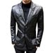 Men's Clothing Leather Suit Autumn New Casual Jacket Style Slim Lapel Leather Suit Leather Jacket Men's_desvips.com
