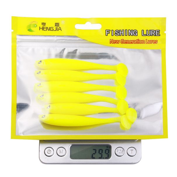 6Pcs/bag Rubber Soft Bait Worms For Fishing Wobblers On Pike Artificial Fishing Bait Walkers Bass Shad Lures Fishing Accessory_desvips.com