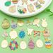 30 Bunny Series Mixed Cartoon DIY Decoration Parts Easter Egg Children's Craft Accessories_desvips.com