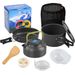 Outdoor Teapot Set With Accessories DS 308 Pot Set Combination Alumina Material Portable Camping Pot Set Teapot_desvips.com