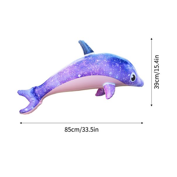 Galaxy Inflatable Dolphin Flying Fish Giant Glow In The Dark Party Decorations For Indoor Outdoor Events_desvips.com