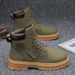 【 Store Hot Sale 】 Big Yellow 2025 Autumn Winter Men's Martin Boots Workwear Waterproof And Anti Slip Mountaineering_desvips.com