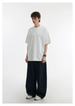 280g Heavy Cotton Crew Neck Black And White Solid Color Short Sleeve Men's And Women's T-shirt Couple Base Shirt_desvips.com
