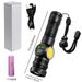 Cross-Border New White Laser Strong Flashlight Digital Display Multi-Function Side Portable Outdoor Emergency Light_desvips.com