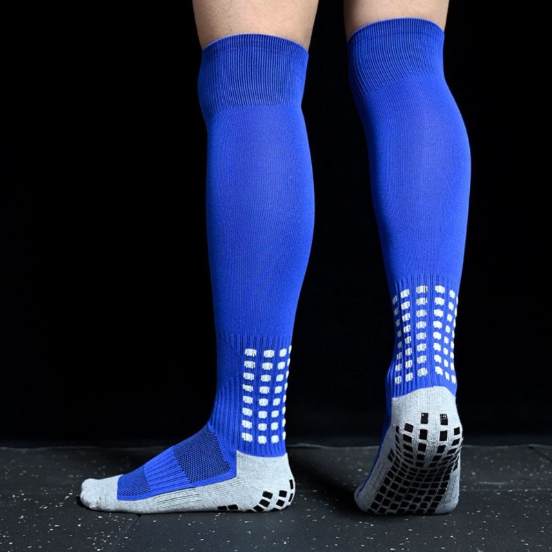 Men's Professional Sports Socks Non Slip Over The Knee Dotted Adhesive Soccer Socks Long Mid Calf_desvips.com