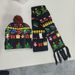 New Year Christmas Scarf Set With Lights Glowing Adult Children Universal Ball Warm Yarn Hat_desvips.com
