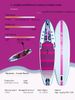 Inflatable Surfboard SUP Travel Portable NEZHA SURF 320*82cm Stand-Up Paddle Board_desvips.com