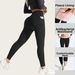 Women's High-Waisted Fleece Lined Yoga Pants Tummy Control Warm Comfortable Autumn Winter Long Pants With Side Pockets European American Style_desvips.com