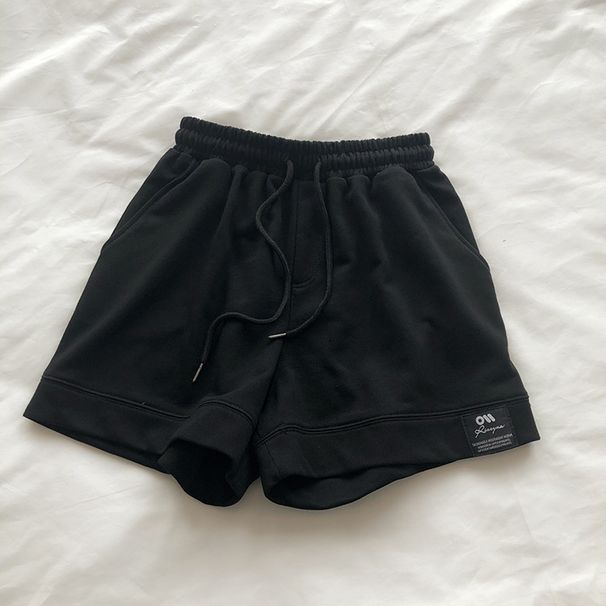 RenMou Street Shooting Sports Style 2025 Summer New Item Looped Cotton High Waisted Loose Straight Leg Casual Running Shorts, Exclusive Supply_desvips.com
