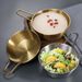 Korean Style Rice With Handle 304 Stainless Steel Hot And Cold Wine Gold Small Yellow Restaurant Special Seasoning Bowl_desvips.com