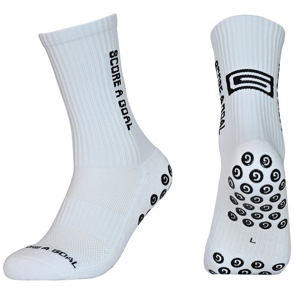 G Series Mid Calf Soccer Socks Adult Non-Slip Wear Resistant Sweat Wicking Breathable Adhesive Dots Sports Basketball Socks_desvips.com