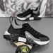 High Quality Fashion Sneakers Men's PU Splicing Non-Slip Wear Resistant Running Shoes 39-44_desvips.com