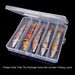 VTAVTA 5 Compartments Fishing Tackle Boxes Lures Baits Hooks Storage Case High Hardness Fishing Tools Carp Fishing Accessories_desvips.com