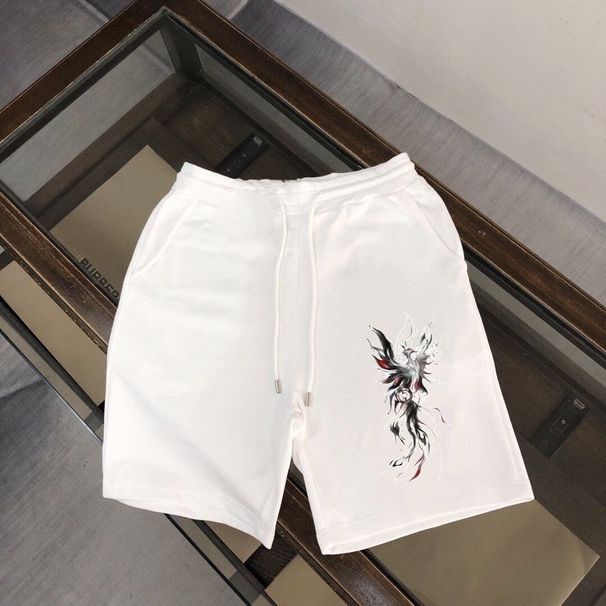 Men's Casual Summer New Chinese National Style Phoenix Versatile Loose Straight Sports Trendy Brand Five-Point Shorts_desvips.com