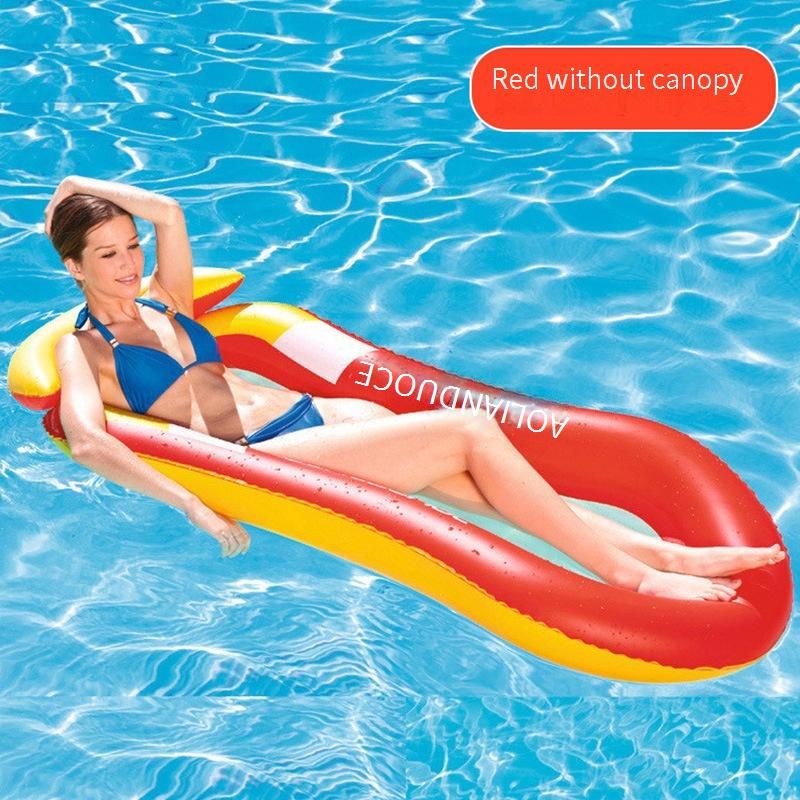 Inflatable PVC Hammock & Water Float - Heavy-Duty Mesh Pool Lounger For Swimming Sunbathing And Relaxation_desvips.com