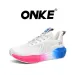 ONKE Free Shipping Designer Lightweight Shock-absorbing Mesh Breathable Running Jogging Shoes Exquisite White_desvips.com
