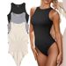 EU US Viral Sleeveless Ribbed Bodysuit 2025 Summer - Women's Tight Triangle Bodysuit_desvips.com