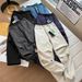 Japanese Style Rose Same Style~ Fleece-Lined Soft Shell Jacket Winter Paratrooper Outdoor Waterproof Casual Hiking Pants_desvips.com