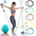 Fitness Puller 11 Piece Set Portable Elastic Rope Home Tension Belt Training Fitness Equipment Sports Tension Rope_desvips.com