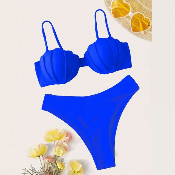 Sexy Strappy Bikini Set - Adjustable Triangle Top & Cheeky Bottom (Beach Pool Vacation Swimwear Women's Two-Piece Swimsuit)_desvips.com