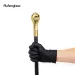Golden Eagle Luxury Round Handle Fashion Walking Decorative Cane For Halloween For Cosplay And Parties, For Cosplay & Party_desvips.com
