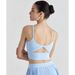 Nude Feel Detachable U-Neck Yoga Vest For Women, Twist Knot Beautiful Back Sports Bra, Running Training Fitness Bra Top_desvips.com