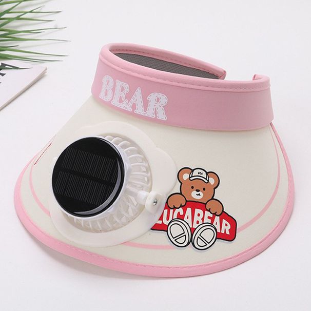 Summer Solar Charging Fan For Men, Women, Children, Outdoor Sunshade UV Protection Hat With Wide Brim And Open Top_desvips.com