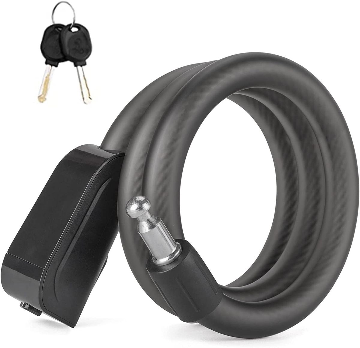 ROCKBROS Bicycle Lock 110 Cm Long & 11.5 Mm Thick With Key Chain Lock_desvips.com