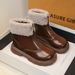 Girls' 2025 Winter New Style Children's Padded And Warm Cotton Boots, Fashionable Soft-soled Princess Boots For Girls_desvips.com