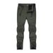 Men's Outdoor Softshell Pants Autumn Winter, Fleece-lined Thickened, Suitable For Hiking Skiing, Waterproof, Windproof,_desvips.com